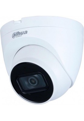 Камера зовнішня HDCVI Dahua DH-HAC-HDW1500TLQP-A, 5 Мп, 1/2.7" CMOS, 1620p/25 fps, f=2.8 мм, 0.005 Lux, Ідень/ніч, Ч підсвічування до 30 м, IP67, мікрофон, 110х8
