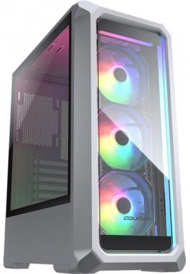 Корпус Cougar Archon 2 Mesh RGB White, без БЖ, Mid Tower, ATX/Micro ATX/Mini ITX, 1xUSB 2.0, 2xUSB 3.0, 3x120 мм ARGB Fan, скляне вікно