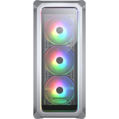 Корпус Cougar Archon 2 Mesh RGB White, без БЖ, Mid Tower, ATX/Micro ATX/Mini ITX, 1xUSB 2.0, 2xUSB 3.0, 3x120 мм ARGB Fan, скляне вікно