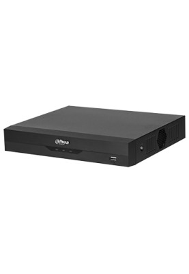 Відеореєстратор Dahua DH-XVR4104HS-I, 4 канали, 1080p, H.265+, 1хRJ45, 1хVGA, 1хHDMI, 2xUSB 2.0, 1xSATA, 260x238x4 мм, Black
