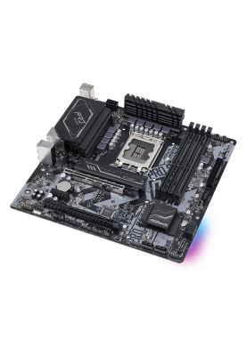 Мат.плата LGA1700, ASRock B660M Pro RS, B660, 4xDDR4, Int.Video(CPU), 4xSATA3, 2xM.2, 2xPCI-E 16x 4.0, 1xPCI-E 1x 3.0, 1xM.2 (Key E), ALC897, I219V, 6xUSB3.2/6xUSB2.0, HDMI/DP, CrossFire, MicroATX