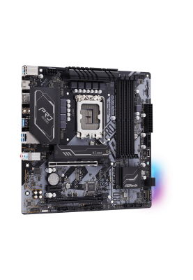 Мат.плата LGA1700, ASRock B660M Pro RS, B660, 4xDDR4, Int.Video(CPU), 4xSATA3, 2xM.2, 2xPCI-E 16x 4.0, 1xPCI-E 1x 3.0, 1xM.2 (Key E), ALC897, I219V, 6xUSB3.2/6xUSB2.0, HDMI/DP, CrossFire, MicroATX