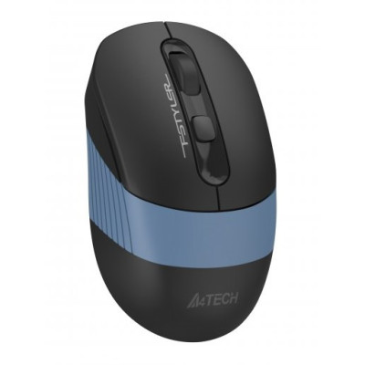 Миша A4Tech Fstyler FB10C, Ash Blue, USB, бездротова, оптична, BT+RF (Combo), 1200/1600/2000/2400 dpi, 125 Hz, 4 кнопки, вбудований акумулятор