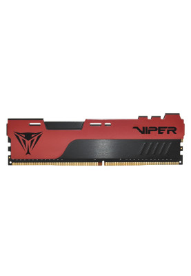 Пам'ять 8Gb DDR4, 2666 MHz, Patriot Viper Elite II, Black/Red, 16-17-17-36, 1.2V, з радіатором (PVE248G266C6)