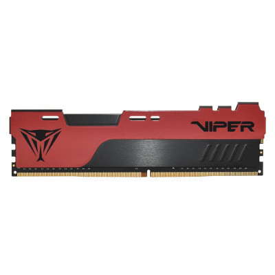 Пам'ять 8Gb DDR4, 2666 MHz, Patriot Viper Elite II, Black/Red, 16-17-17-36, 1.2V, з радіатором (PVE248G266C6)