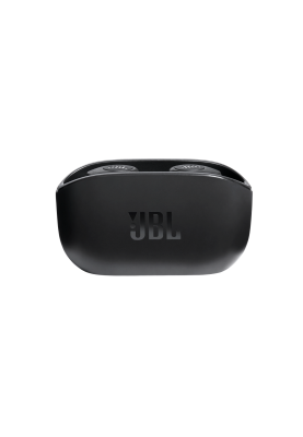 Навушники JBL Wave 100, Black, Bluetooth, мікрофон, чохол з функцією зарядки, технологія "Pure Bass" (JBLW100TWSBLK)