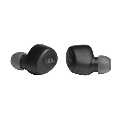 Навушники JBL Wave 100, Black, Bluetooth, мікрофон, чохол з функцією зарядки, технологія "Pure Bass" (JBLW100TWSBLK)
