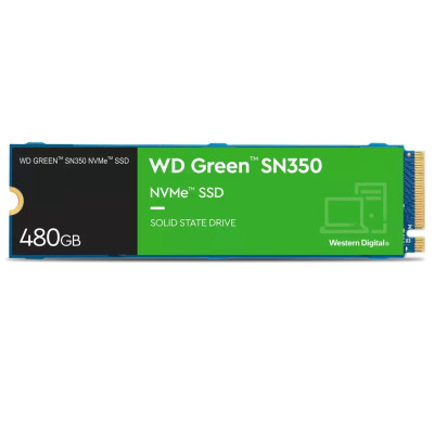 Твердотільний накопичувач M.2 480Gb, Western Digital Green SN350, PCI-E 3.0 x4, TLC, 2400/1650 MB/s (WDS480G2G0C)