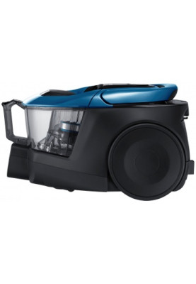 Пилосос Samsung VC07M31D3HU/UK, Blue, 750W, контейнер, сухе прибирання, пилозбірник 2 л, основна 2-позиційна насадка, турбощітка Power Pet Plus, насадка Anti-Tangle Tool