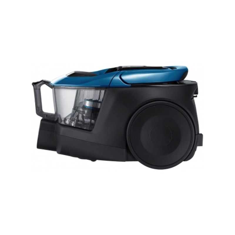 Пилосос Samsung VC07M31D3HU/UK, Blue, 750W, контейнер, сухе прибирання, пилозбірник 2 л, основна 2-позиційна насадка, турбощітка Power Pet Plus, насадка Anti-Tangle Tool