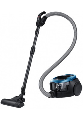 Пилосос Samsung VC07M31D3HU/UK, Blue, 750W, контейнер, сухе прибирання, пилозбірник 2 л, основна 2-позиційна насадка, турбощітка Power Pet Plus, насадка Anti-Tangle Tool