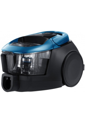 Пилосос Samsung VC07M31D3HU/UK, Blue, 750W, контейнер, сухе прибирання, пилозбірник 2 л, основна 2-позиційна насадка, турбощітка Power Pet Plus, насадка Anti-Tangle Tool