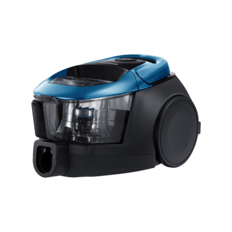 Пилосос Samsung VC07M31D3HU/UK, Blue, 750W, контейнер, сухе прибирання, пилозбірник 2 л, основна 2-позиційна насадка, турбощітка Power Pet Plus, насадка Anti-Tangle Tool