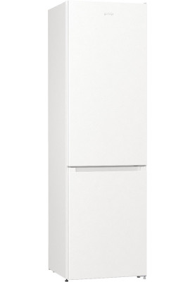 Холодильник Gorenje NRK6201PW4, White, двокамерний, загальний об'єм 353L, корисний об'єм 235L/96L, NoFrost, А+, 200x60x59.2 см