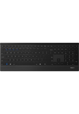 Клавіатура Rapoo E9500M Black, Wireless, стандартна, надтонка