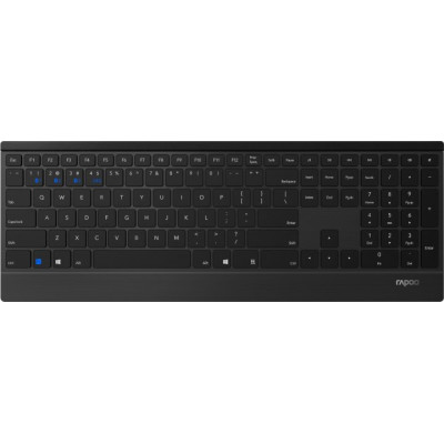 Клавіатура Rapoo E9500M Black, Wireless, стандартна, надтонка