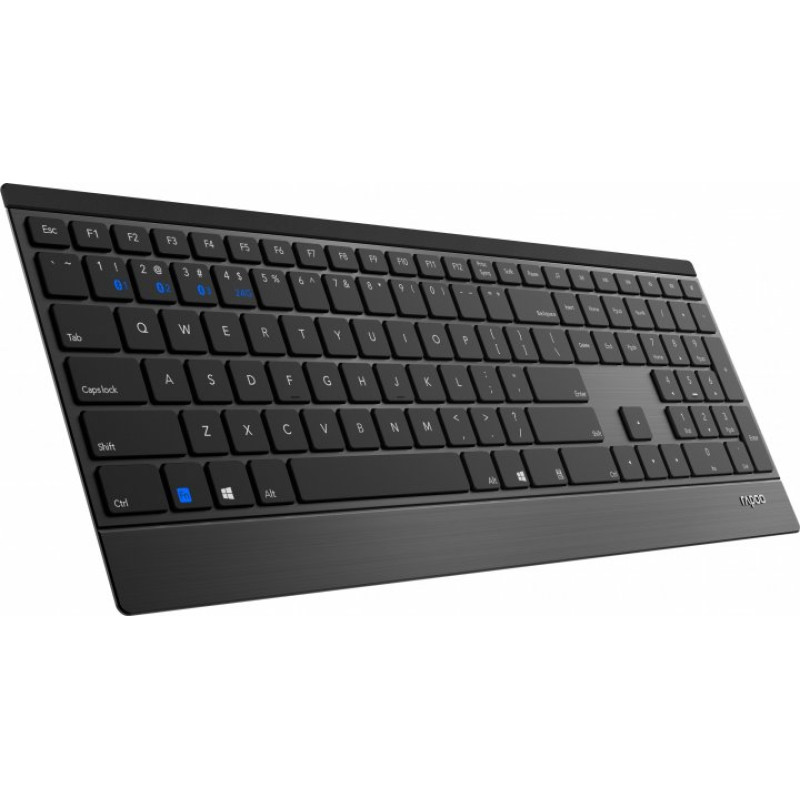 Клавіатура Rapoo E9500M Black, Wireless, стандартна, надтонка