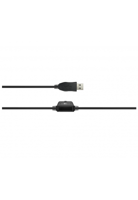 Навушники Canyon CHSU-1, Black, USB, поворотний мікрофон, динаміки 40 мм, шкіряні амбушюри, блок регулювання гучності на дроті, 32 Ом, 110 дБ, 2 м (CNS-CHSU1B)