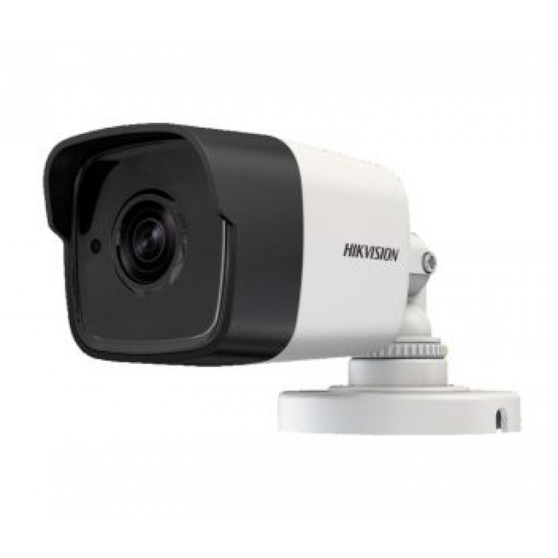 Камера зовнішня HDTVI Hikvision DS-2CE16H0T-ITE (3.6 мм), 5 Мп, CMOS, 1944p/25 fps, 0.01 Lux, день/ніч, ІЧ підсвічування до 20 м, PoC.at, IP67, 163х61х58 мм
