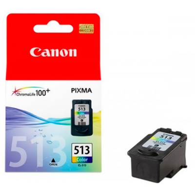 Картридж Canon CL-513, Color, iP2700, MP240/250/260/270/480/490, MX320/330/340/350, 13 мл (2971B007)
