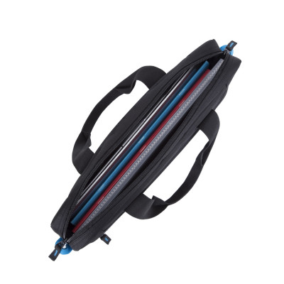 Сумка для ноутбука 14" RivaCase Regent, Black, поліестер, 370x280x45 мм (8027)