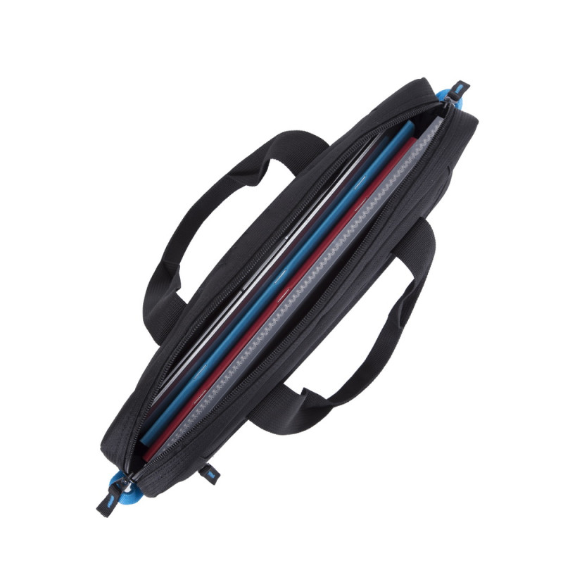 Сумка для ноутбука 14" RivaCase Regent, Black, поліестер, 370x280x45 мм (8027)