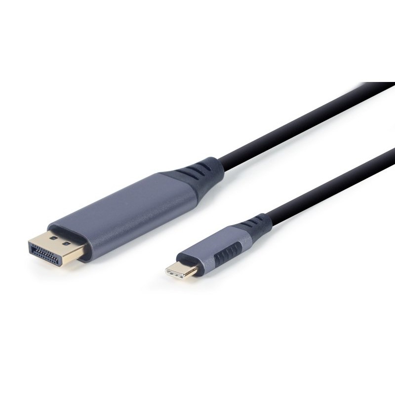 Кабель DisplayPort - USB Type-C 1.8 м Cablexpert, 4K, 60 Гц, Black (CC-USB3C-DPF-01-6)