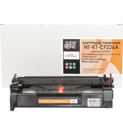 Картридж HP 26A (CF226A), Black, LJ Pro M402/M426, 3100 стор, NewTone (NT-KT-CF226A)
