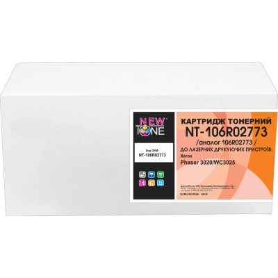 Картридж Xerox 106R02773, Black, Phaser 3020, WorkCentre 3025, 1500 стор, NewTone (NT-106R02773)