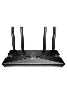 Роутер TP-LINK Archer AX53, Black, Wi-Fi 6, до 3000 Mb/s, 2.4/5GHz, 4x100/1000 Mb/s, RJ45 100/1000Mb/s (Gb), 4 зовнішні незнімні антени