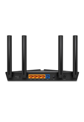 Роутер TP-LINK Archer AX53, Black, Wi-Fi 6, до 3000 Mb/s, 2.4/5GHz, 4x100/1000 Mb/s, RJ45 100/1000Mb/s (Gb), 4 зовнішні незнімні антени