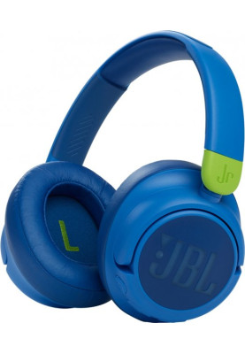 Навушники бездротові JBL JR 460NC, Blue, Bluetooth, мікрофон, акумулятор, дитячі (JBLJR460NCBLU)