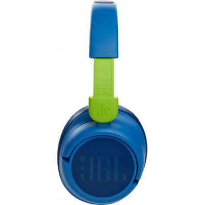 Навушники бездротові JBL JR 460NC, Blue, Bluetooth, мікрофон, акумулятор, дитячі (JBLJR460NCBLU)