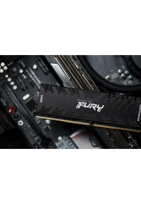Пам'ять 16Gb x 2 (32Gb Kit) DDR4, 4000 MHz, Kingston Fury Renegade, Black, 19-23-23, 1.35V, з радіатором (KF440C19RB1K2/32)