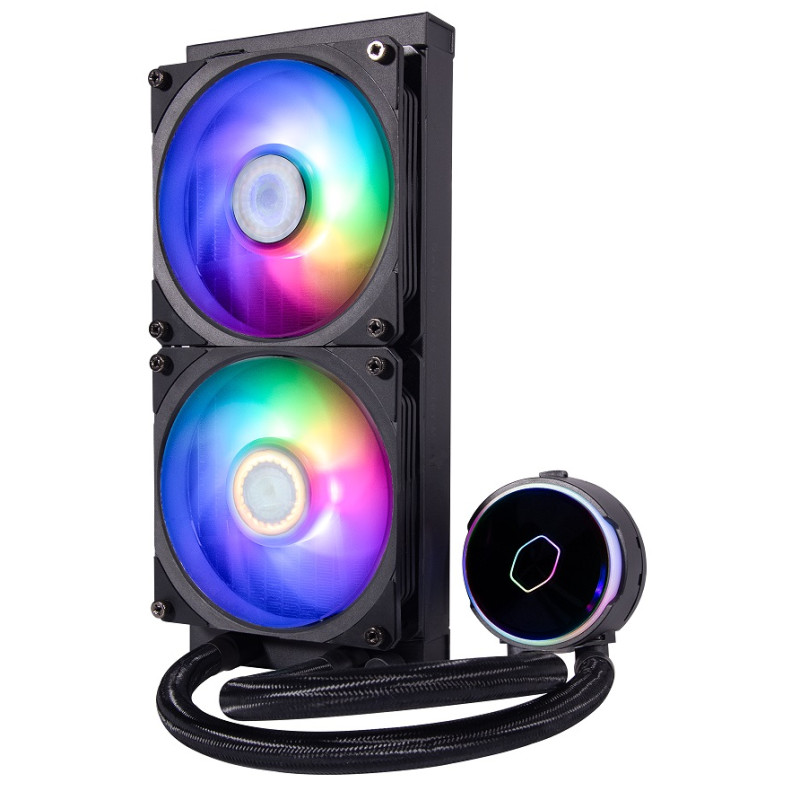 Система рідинного охолодження Cooler Master MasterLiquid PL240 Flux, рідинне охолодження, алюміній, для Intel 115x/1200/1700/2011/2066, AMD TR4/AM4/AM3/AM2/FM2/FM1 (MLY-D24M-A23PZ-R1)