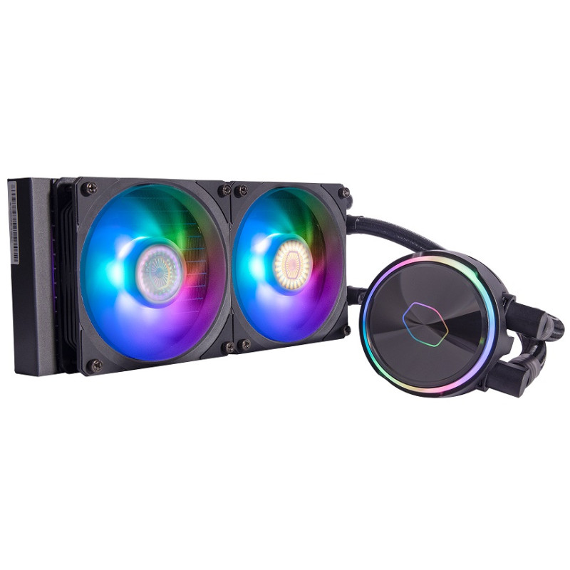 Система рідинного охолодження Cooler Master MasterLiquid PL240 Flux, рідинне охолодження, алюміній, для Intel 115x/1200/1700/2011/2066, AMD TR4/AM4/AM3/AM2/FM2/FM1 (MLY-D24M-A23PZ-R1)