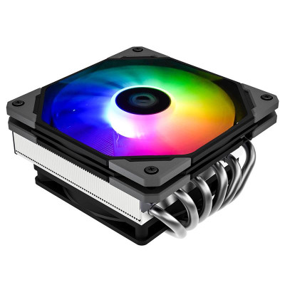 Кулер для процесора ID-Cooling IS-60 Evo ARGB, алюміній, 1x120 мм ARGB/1x92 мм, PWM, для Intel 115x/1200, AMD AMx/FMx, до 130 Вт, гідродинамічний підшипник