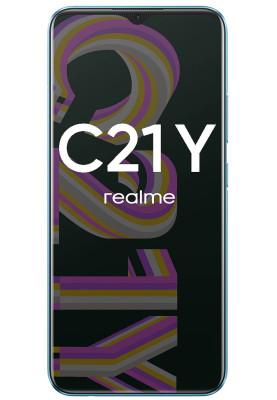 Смартфон Realme C21Y Cross Blue, 2 NanoSim, 6.5" (1600х720), Unisoc Tiger T610 2x1.8GHz+6x1.8GHz, RAM 4GB, ROM 64GB, Wi-Fi, BT, LTE, 4 Cam, Li-Ion 5000 mAh, Android 11 no NFC