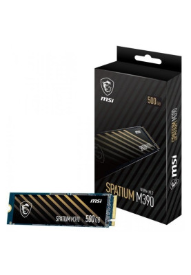 Твердотільний накопичувач M.2 500Gb, MSI Spatium M390, PCI-E 3.0 x4, 3D TLC, 3300/2300 MB/s (S78-440K070-P83)