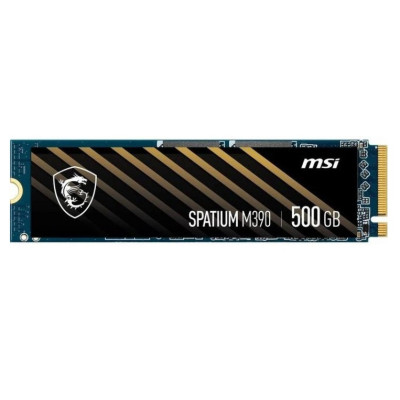 Твердотільний накопичувач M.2 500Gb, MSI Spatium M390, PCI-E 3.0 x4, 3D TLC, 3300/2300 MB/s (S78-440K070-P83)