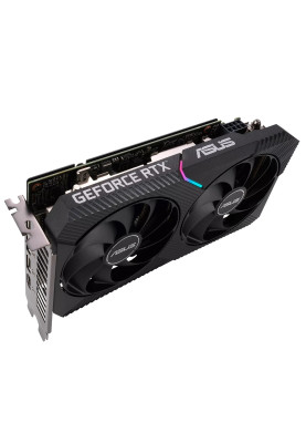 Відеокарта GeForce RTX 3050, Asus, DUAL OC, 8Gb GDDR6, 128-bit, HDMI/3xDP, 1852/14000 MHz, 8-pin (DUAL-RTX3050-O8G)