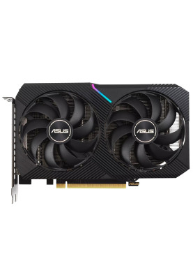 Відеокарта GeForce RTX 3050, Asus, DUAL OC, 8Gb GDDR6, 128-bit, HDMI/3xDP, 1852/14000 MHz, 8-pin (DUAL-RTX3050-O8G)