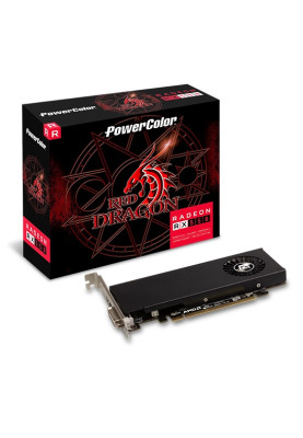 Відеокарта Radeon RX 550, PowerColor, Red Dragon, 4Gb GDDR5, 128-bit, DVI/HDMI, 1071/6000 MHz, Low Profile (AXRX 550 4GBD5-HLE)