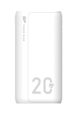 Універсальна мобільна батарея 20000 mAh, Silicon Power QS15, White, 18 Вт, 2xUSB/Type-C, QC3.0, PD, захист smartSHIELD (SP20KMAPBKQS150W)