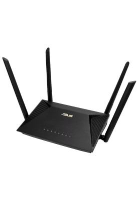 Роутер Asus RT-AX53U, Black, WiFi 6 (2.4GHz до 574 MB/s/5GHz до 1201 MB/s), 3xGLan, 1xGWan, 1xUSB2.0, 4 зовнішні антени