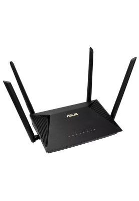 Роутер Asus RT-AX53U, Black, WiFi 6 (2.4GHz до 574 MB/s/5GHz до 1201 MB/s), 3xGLan, 1xGWan, 1xUSB2.0, 4 зовнішні антени