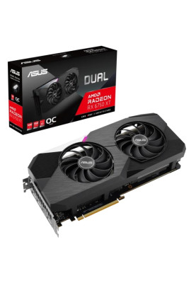 Відеокарта Radeon RX 6750 XT, Asus, DUAL OC, 12Gb GDDR6, 192-bit, HDMI/3xDP, 2638/18000 MHz, 2x8-pin (DUAL-RX6750XT-O12G)