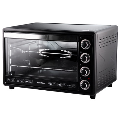 Електродуховка Liberton LEO-650 Black, 2200W, 65 л, металевий корпус, індикатор роботи, таймер, 3 режими нагрівання, конвекція