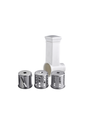 М'ясорубка Liberton LMG-28STS, Silver, 2800W, продуктивність 2 кг/хв, 3 диски з отворами 3/5/7мм, барабани для терки та шатківниці, насадка для томатів/ковбасок/кеббе, реверс
