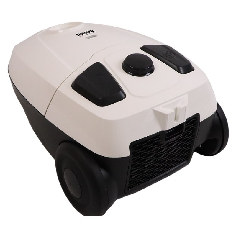Пилосос PRIME Technics PVC 1930 MQ White, 1900W, потужність всмоктування 320W, мішковий, сухе прибирання, об'єм 2.3 л, телескопічна трубка, HEPA-10, насадка підлога/щілинна/для меблів